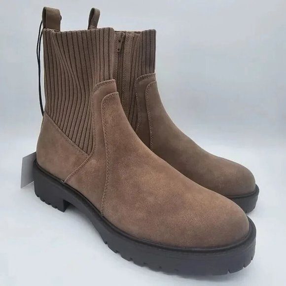 Dolce Vita Women's Orelia Stretch Knit Booties - Various Sizes - Mushroom - NIB - Picture 2 of 7